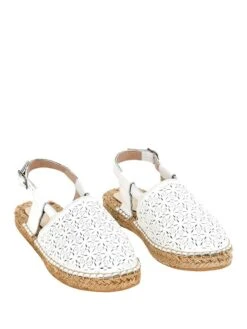 Leren Espadrilles Wit -Gstar Kleding Winkel cotto leren espadrilles wit 1