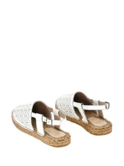 Leren Espadrilles Wit -Gstar Kleding Winkel cotto leren espadrilles wit 4