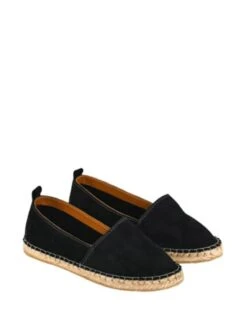 Leren Espadrilles Zwart -Gstar Kleding Winkel cotto leren espadrilles zwart 2