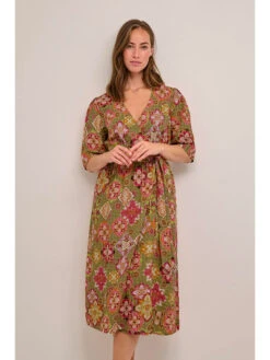 Cream Jurk Kaki/meerkleurig -Gstar Kleding Winkel cream jurk kaki meerkleurig 3