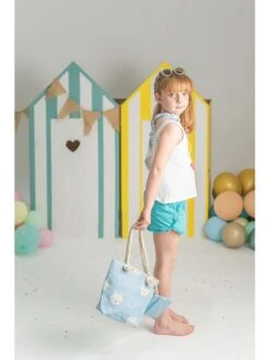 Shopper Lichtblauw - (B)26 X (H)20 X (D)2 Cm -Gstar Kleding Winkel crochetts shopper lichtblauw b 26 x h 20 x d 2 cm 4