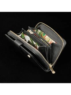 Leren Portemonnee "Mia" Zwart - (B)13 X (H)9 Cm -Gstar Kleding Winkel cxl by christian lacroix leren portemonnee mia zwart b 13 x h 9 cm 2