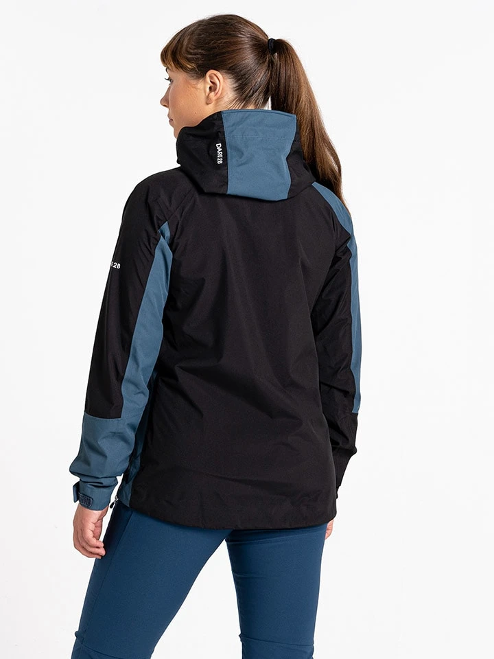 Dare 2b Regenjas "Traversing" Zwart/blauw 5 Dare 2b Regenjas "Traversing" Zwart/blauw - Afbeelding 3