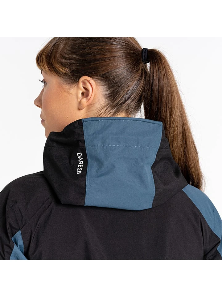 Dare 2b Regenjas "Traversing" Zwart/blauw 7 Dare 2b Regenjas "Traversing" Zwart/blauw - Afbeelding 5