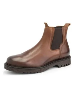 Leren Chelseaboots "Schal St." Lichtbruin -Gstar Kleding Winkel denbroeck leren chelseaboots schal st lichtbruin 1