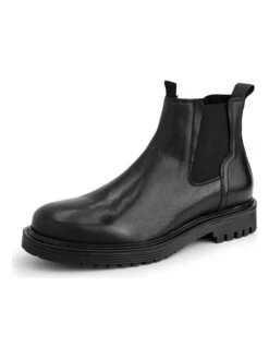 Leren Chelseaboots "Schal St." Zwart -Gstar Kleding Winkel denbroeck leren chelseaboots schal st zwart 1