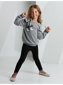 2-delige Outfit "Eyes" Grijs/zwart