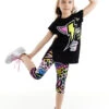 2-delige Outfit "Good Vibes" Zwart/meerkleurig -Gstar Kleding Winkel denokids 2 delige outfit good vibes zwart meerkleurig