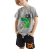 2-delige Outfit "Pirate Croco" Grijs/zwart
