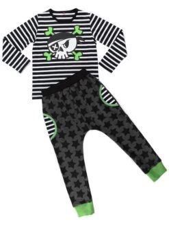 2-delige Outfit "Pirate Skull" Zwart/antraciet 8 2-delige Outfit "Pirate Skull" Zwart/antraciet -Gstar Kleding Winkel denokids 2 delige outfit pirate skull zwart antraciet 2