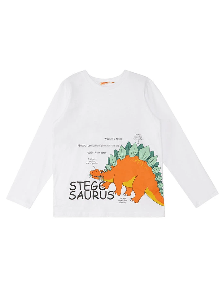 2-delige Outfit "Stegosaurus" Wit/groen 7 2-delige Outfit "Stegosaurus" Wit/groen - Afbeelding 5