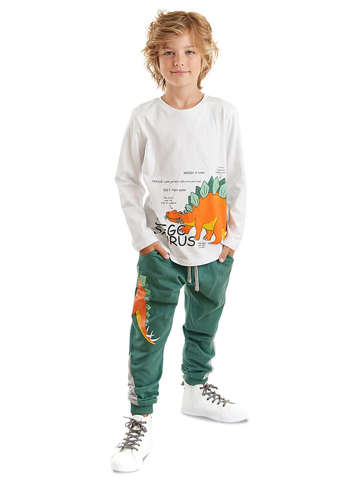 2-delige Outfit "Stegosaurus" Wit/groen 3 2-delige Outfit "Stegosaurus" Wit/groen