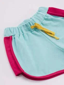 2-delige Outfit "Uni-Flower" Grijs/turquoise -Gstar Kleding Winkel denokids 2 delige outfit uni flower grijs turquoise 4