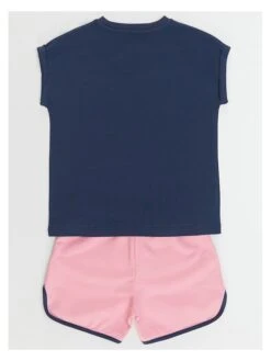 2-delige Outfit "Unicorn Space" Blauw/lichtroze -Gstar Kleding Winkel denokids 2 delige outfit unicorn space blauw lichtroze 3