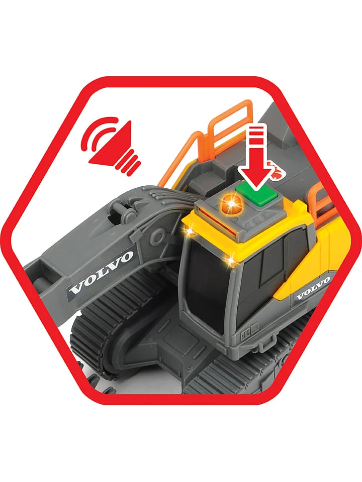 Dickie Rupsbandgraafmachine "Volvo Tracked Excavator" - Vanaf 3 Jaar 7 Dickie Rupsbandgraafmachine "Volvo Tracked Excavator" - Vanaf 3 Jaar - Afbeelding 5