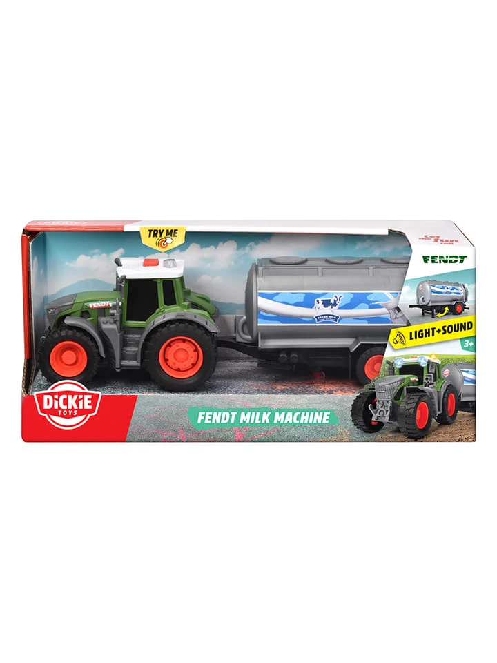 Dickie Tractor "Fendt" Met Melkaanhanger - Vanaf 3 Jaar 9 Dickie Tractor "Fendt" Met Melkaanhanger - Vanaf 3 Jaar - Afbeelding 7