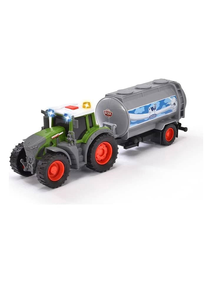 Dickie Tractor "Fendt" Met Melkaanhanger - Vanaf 3 Jaar 3 Dickie Tractor "Fendt" Met Melkaanhanger - Vanaf 3 Jaar