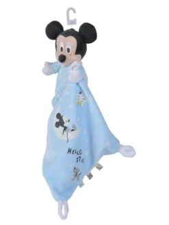 Knuffeldoek "Mickey" Lichtblauw - (L)35 Cm -Gstar Kleding Winkel disney mickey mouse knuffeldoek mickey lichtblauw l 35 cm 1