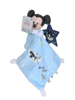 Knuffeldoek "Mickey" Lichtblauw - (L)35 Cm -Gstar Kleding Winkel disney mickey mouse knuffeldoek mickey lichtblauw l 35 cm 3