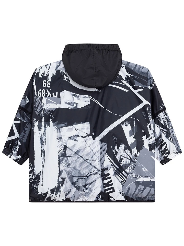 DKNY Tussenjas Zwart/wit 4 DKNY Tussenjas Zwart/wit - Afbeelding 2