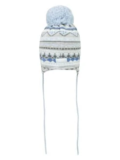 Gebreide Muts Grijs/blauw -Gstar Kleding Winkel doll gebreide muts grijs blauw 1