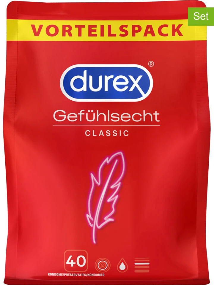 Durex 40-delige Set: Condooms "Classic" 3 Durex 40-delige Set: Condooms "Classic"
