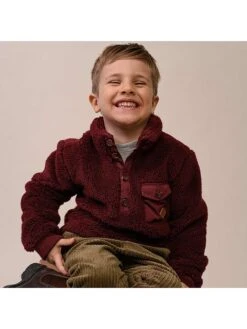 Fleece Trui "Sten" Rood