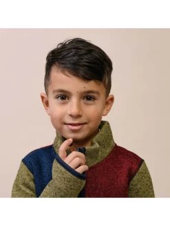 Fleece Vest "Mossa" Kaki/donkerblauw/bordeaux -Gstar Kleding Winkel ebbe fleece vest mossa kaki donkerblauw bordeaux 2