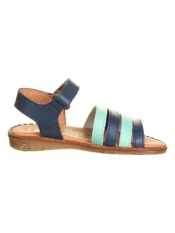 El Naturalista Leren Sandalen "Atenas" Donkerblauw/mintgroen -Gstar Kleding Winkel el naturalista leren sandalen atenas donkerblauw mintgroen 1