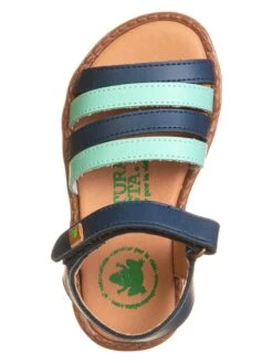 El Naturalista Leren Sandalen "Atenas" Donkerblauw/mintgroen -Gstar Kleding Winkel el naturalista leren sandalen atenas donkerblauw mintgroen 3