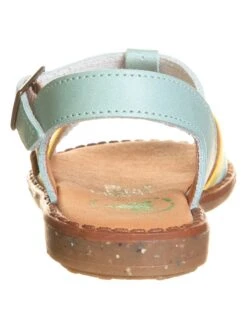 El Naturalista Leren Sandalen "Atenas" Mintgroen/geel -Gstar Kleding Winkel el naturalista leren sandalen atenas mintgroen geel 2