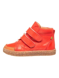 El Naturalista Leren Sneakers "Helmet" Rood