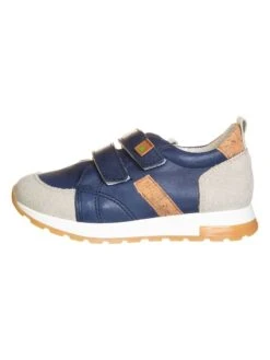El Naturalista Leren Sneakers "Porto" Donkerblauw