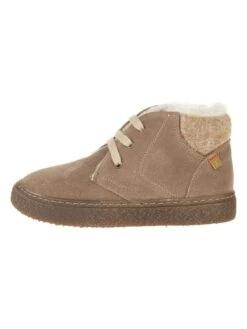 El Naturalista Leren Winterboots Beige