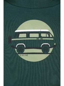 Elkline Hoodie "Team Player" Groen -Gstar Kleding Winkel elkline hoodie team player groen 2