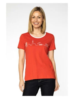 Elkline Shirt "Little Things" Rood -Gstar Kleding Winkel elkline shirt little things rood 2