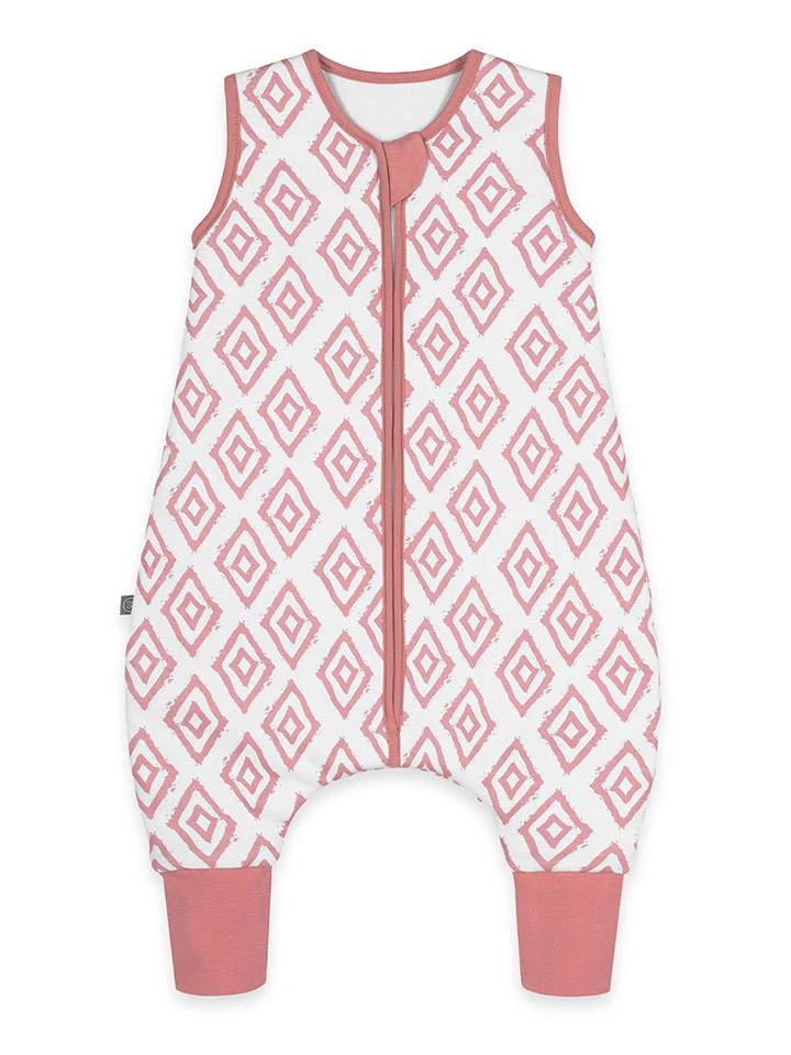 Babyslaapzak Met Voetjes Wit/lichtroze 3 Babyslaapzak Met Voetjes Wit/lichtroze