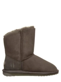 EMU Australia Leren Winterboots "Denman Lo" Olijfgroen -Gstar Kleding Winkel emu australia leren winterboots denman lo olijfgroen 1