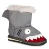 EMU Leren Kruipschoenen "Shark Walker" Grijs -Gstar Kleding Winkel emu leren kruipschoenen shark walker grijs