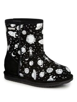 EMU Leren Winterboots "Outer Space Brumby" Zwart