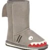 EMU Leren Winterlaarzen "Shark" Grijs -Gstar Kleding Winkel emu leren winterlaarzen shark grijs