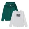 ESPRIT 2-delige Outfit Groen/wit -Gstar Kleding Winkel esprit 2 delige outfit groen wit
