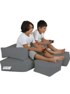 3-delige Kinderzitzakkenset Grijs -Gstar Kleding Winkel evila 3 delige kinderzitzakkenset grijs 3