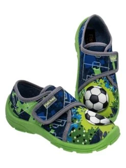 Pantoffels Blauw/groen -Gstar Kleding Winkel fischer markenschuh pantoffels blauw groen 6