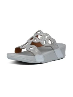 Fitflop Sleehakslippers Grijs -Gstar Kleding Winkel fitflop sleehakslippers grijs 1