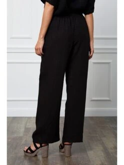 Linnen Broek "Honas" Zwart -Gstar Kleding Winkel fleur de lin linnen broek honas zwart 2