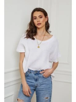 Linnen Shirt "Calone" Wit