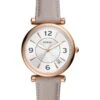 Fossil Kwartshorloge "Carlie" Grijs/roségoudkleurig/zilverkleurig -Gstar Kleding Winkel fossil kwartshorloge carlie grijs rosegoudkleurig zilverkleurig