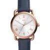 Fossil Kwartshorloge "Copeland" Donkerblauw/roségoudkleurig/wit -Gstar Kleding Winkel fossil kwartshorloge copeland donkerblauw rosegoudkleurig wit