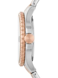 Fossil Kwartshorloge "FB" Zilverkleurig/roségoudkleurig -Gstar Kleding Winkel fossil kwartshorloge fb zilverkleurig rosegoudkleurig 1